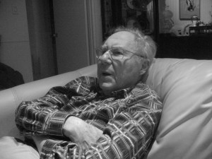 One of my favorite pictures of Bill, taken while we watched the Superbowl together.