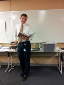 Chris Kinney, in his classroom at Lower Lake High School.