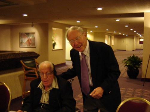 Glasser and Albert Ellis, 2005. (Photo by Jim Roy)