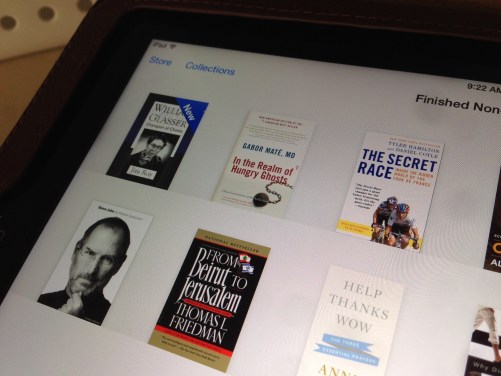 The screen of my iPad, which now includes the new eBook version of Champion of Choice.