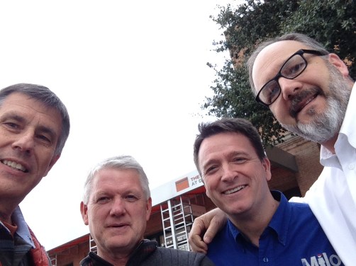 The group that went to the Sixth Floor Museum - me; Gale Crosby, Supt. of Education, Oregon Conference; Randy Thornton, Principal, Milo Academy; and Dan Nicola, Principal, Portland Adventist Academy.