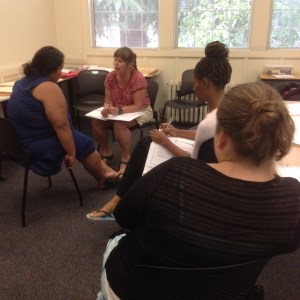 A role play during The Better Plan 2 class, which just ended yesterday.