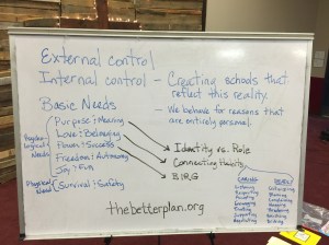 The simple outline followed during the Parent Night orientation.