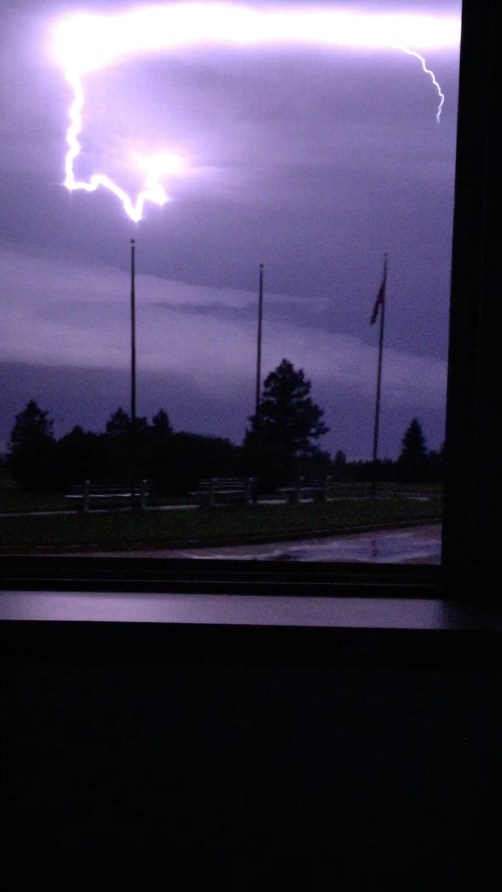 More North Dakota lightning!