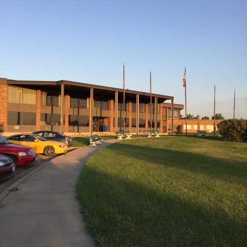 Dakota Adventist Academy in the early evening light.